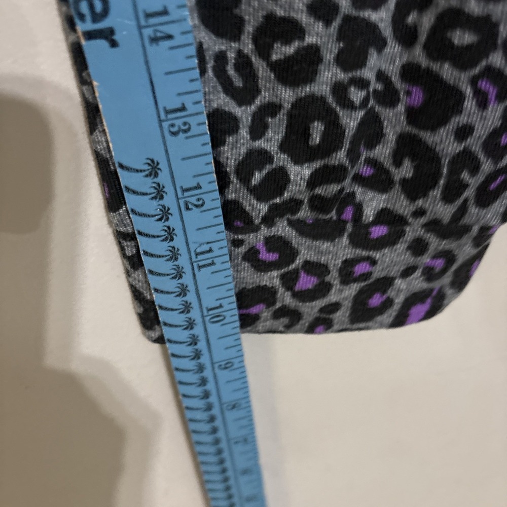 Simply Vera Vera Wang Leopard Print Grey Black Purple Pajamas Sz Lg Night Wear - Picture 12 of 13